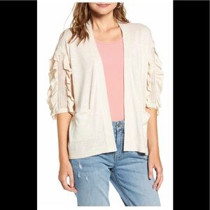 Rachel Parcel ruffle sleeve cardigan